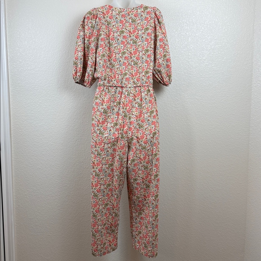 Universal Thread Floral Button-Front Jumpsuit Wit… - image 4